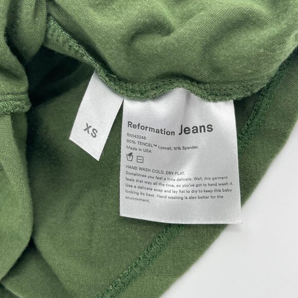 Reformation Green Pullover Maxi Dress | Made in United States - Picture 3 of 5